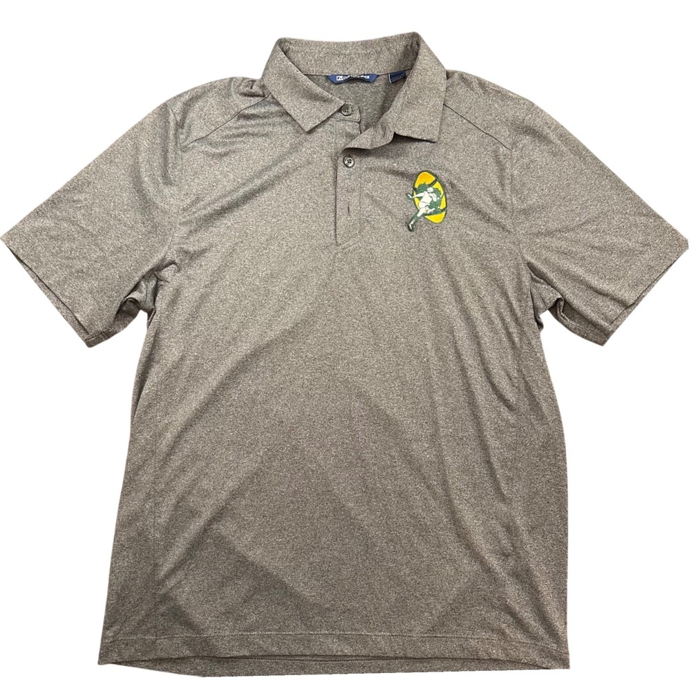 Cutter & Buck Green Bay Packers Polo with Retro Logo Size Medium